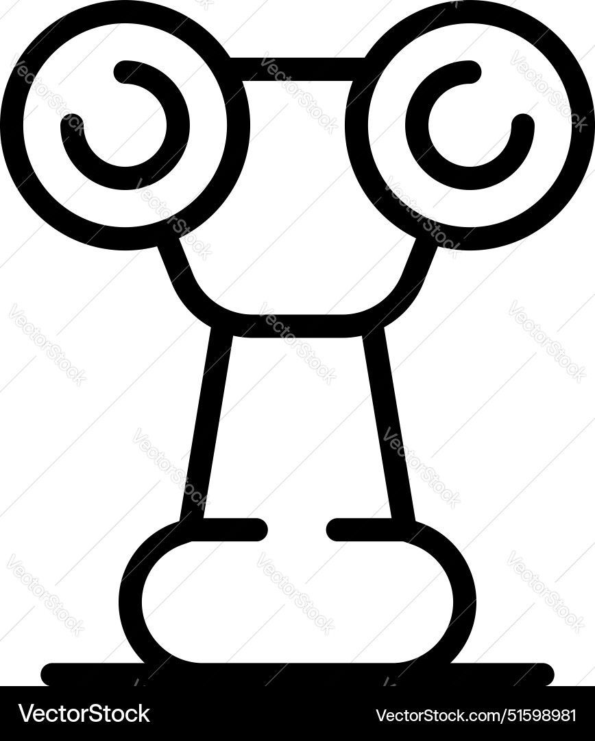 Binoculars icon representing looking and searching Binoculars icon representing looking and searching vector image