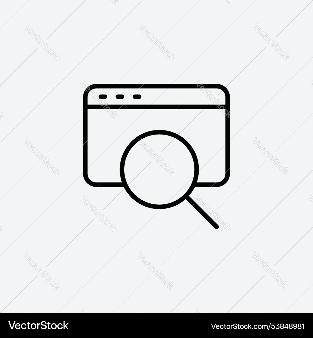 Browsing icon set Vector Image