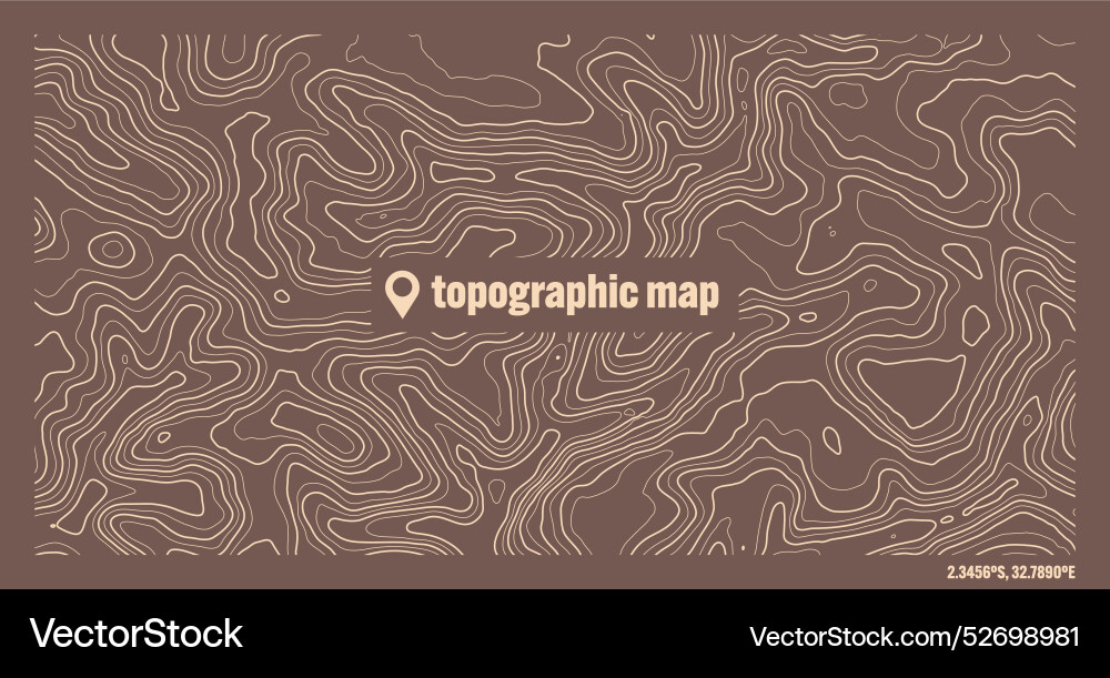 Colorful topographic map with contour lines Colorful topographic map with contour lines vector image