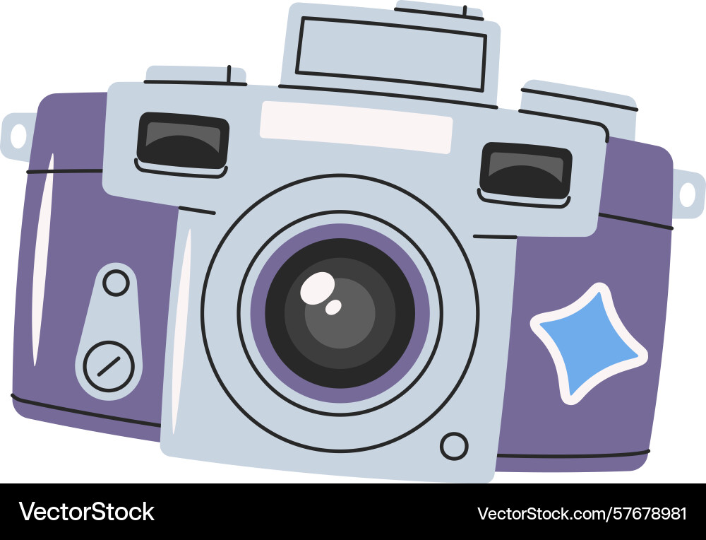 Digital camera to make photo Vector Image