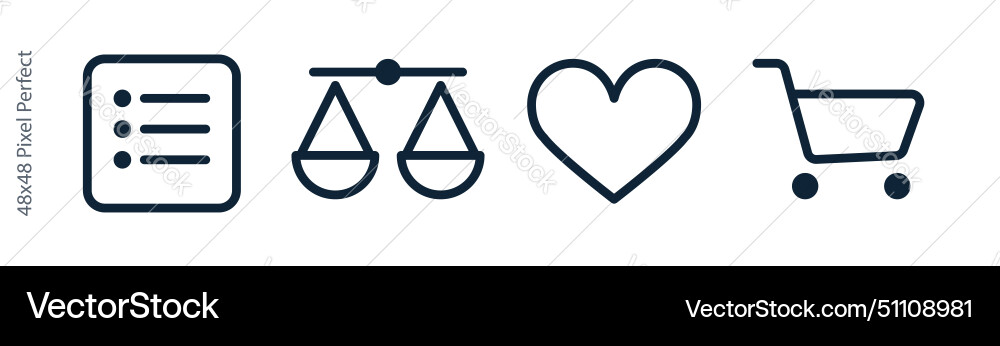 Set of ui icons for internet shop Set of ui icons for internet shop vector image