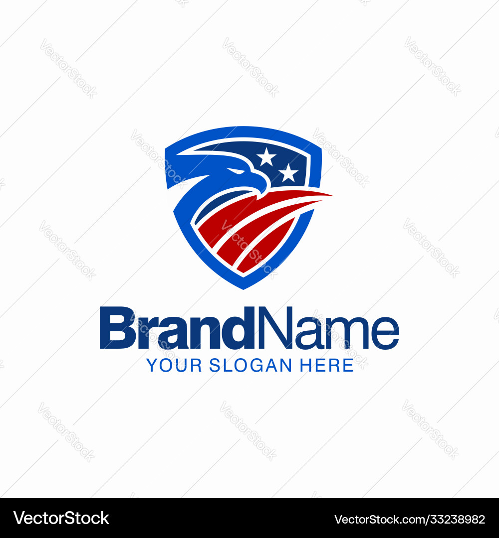 American Eagle Mascot Logo Vector Image