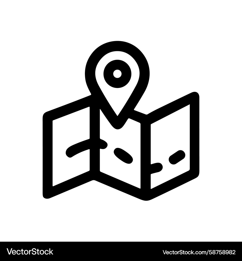 Map Pointer Location Icon Vector Image