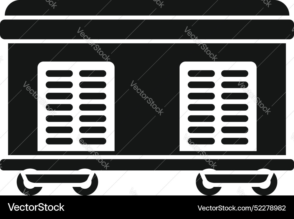 Mobile industrial generator supplying electricity Mobile industrial generator supplying electricity vector image