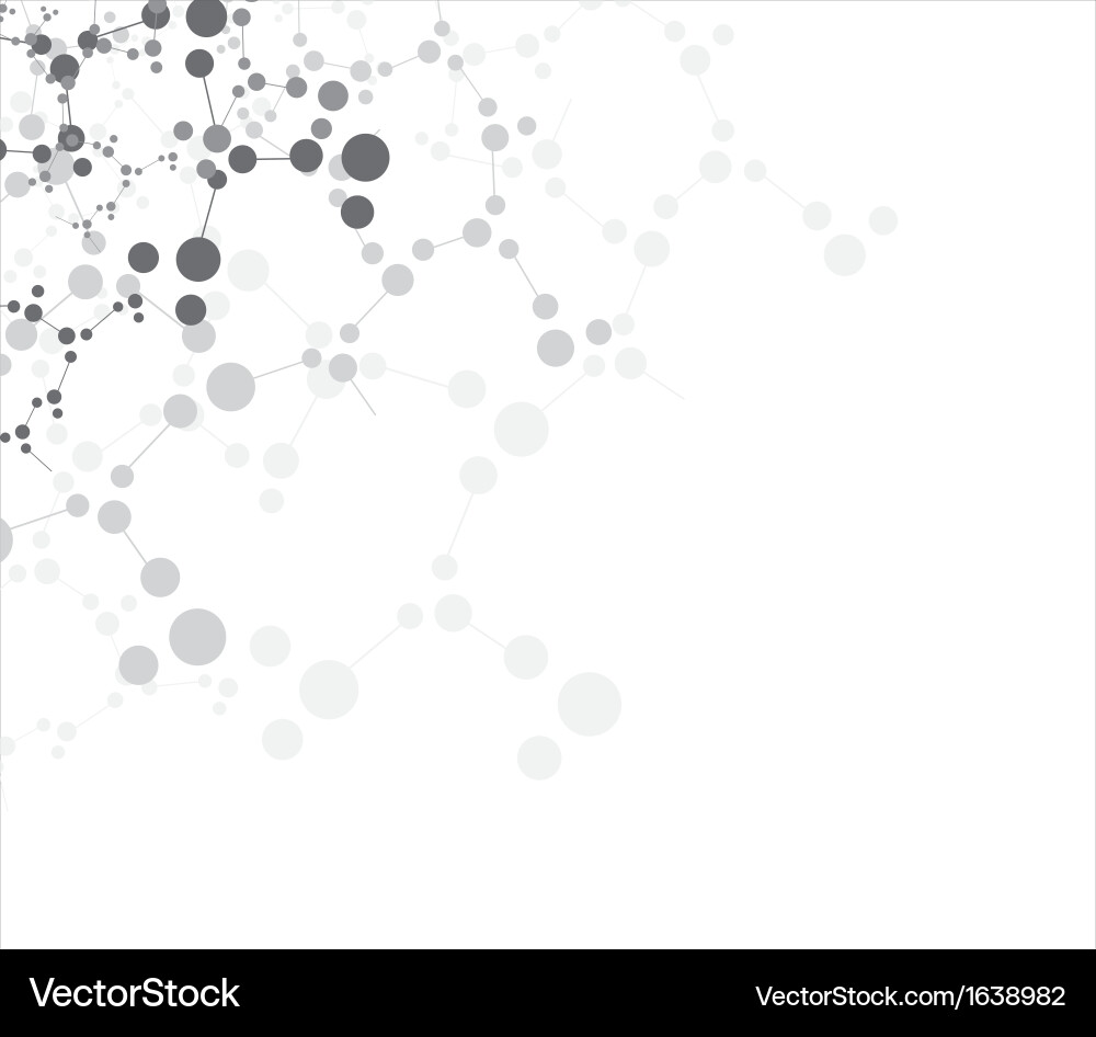 Molecular Structure Background vector image
