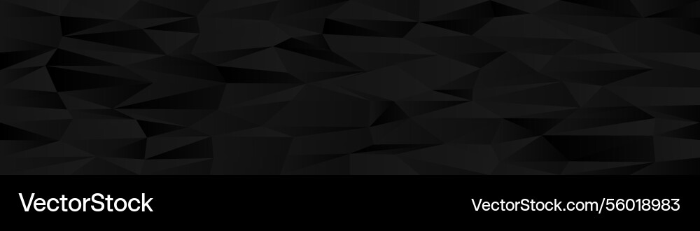 Abstract geometric pattern with dark polygonal vector image