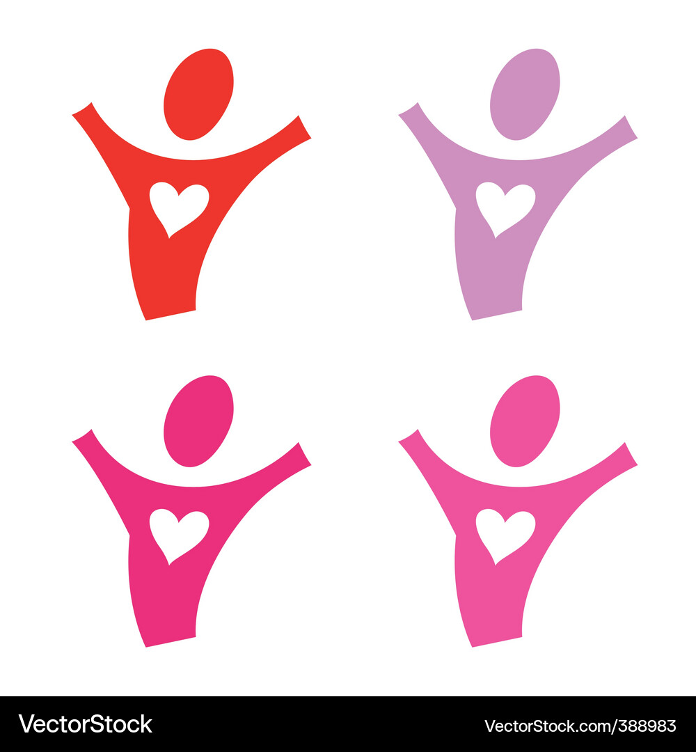 Heartfelt Figure Vector Image