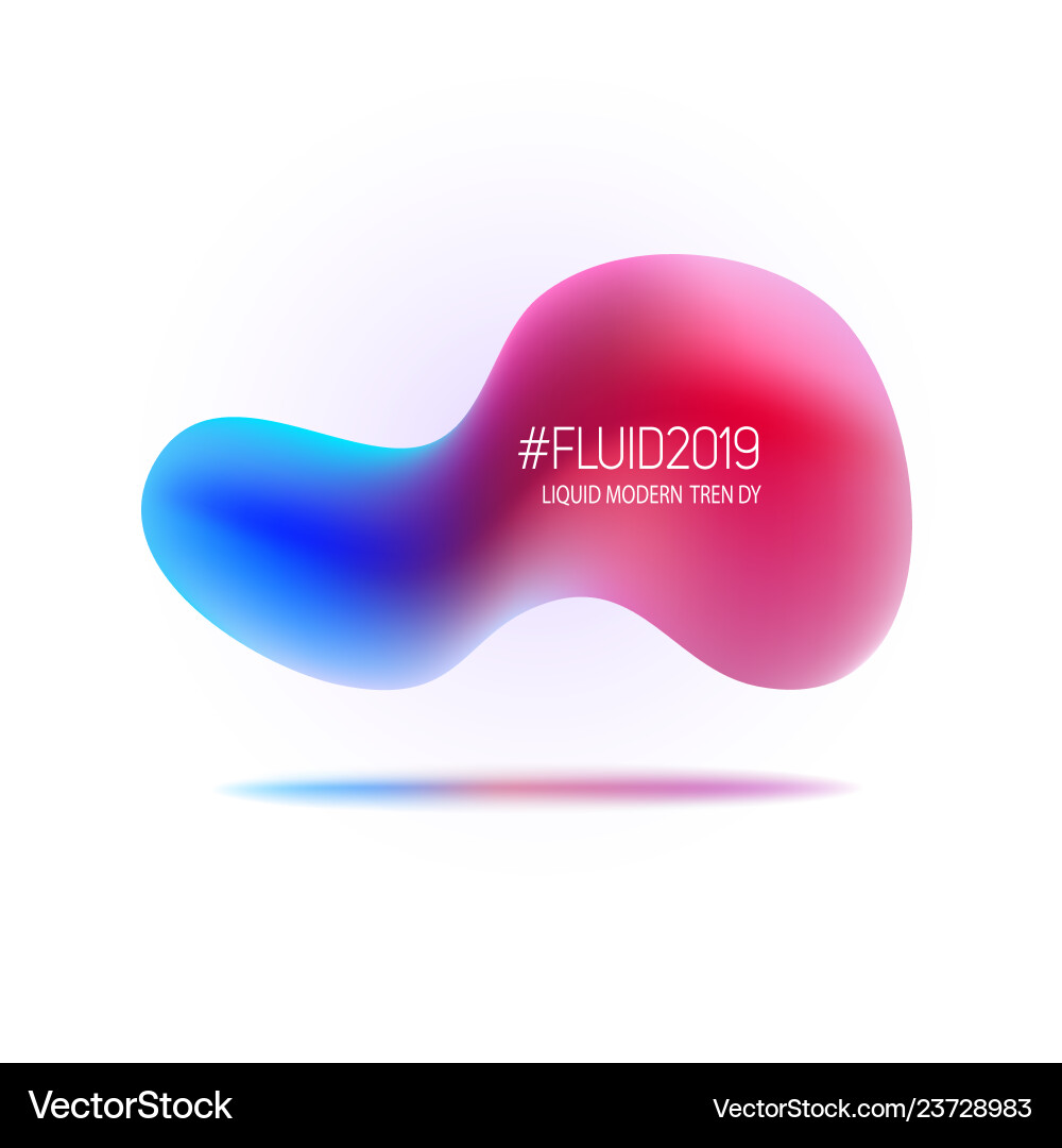 Set of liquid shapes gradient abstract Set of liquid shapes gradient abstract vector image
