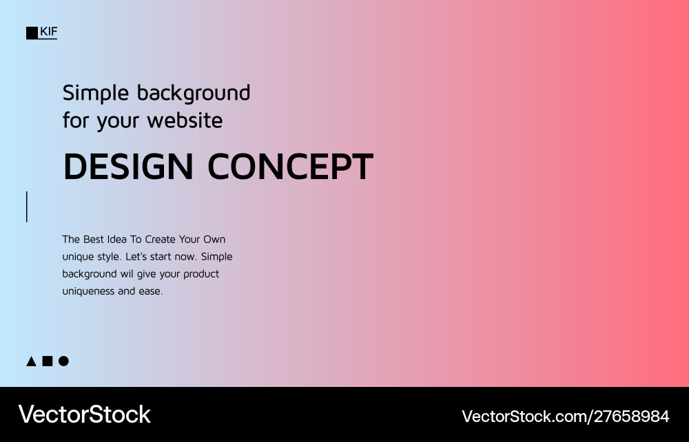 Abstract colorful gradient landing page template vector image