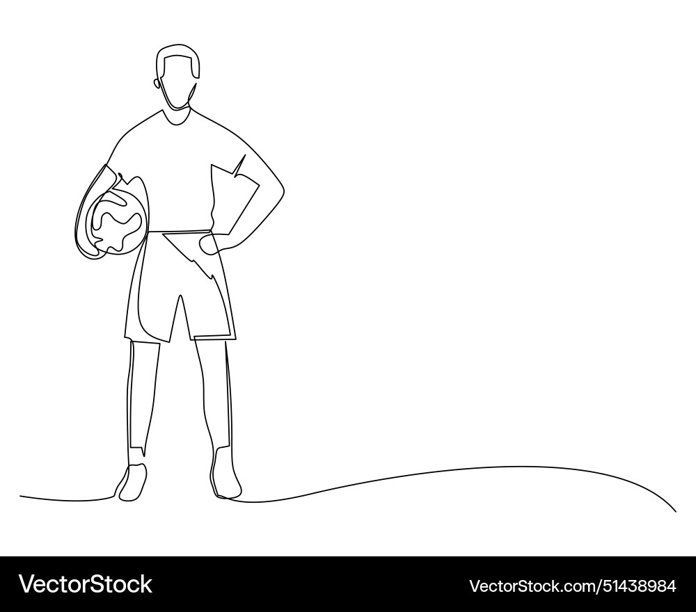 Continuous single line drawing of front view Continuous single line drawing of front view vector image