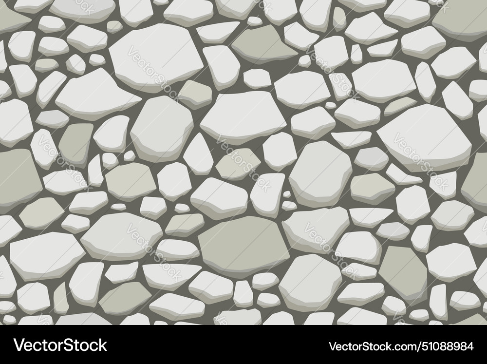 Grey stone wall texture seamless background Vector Image