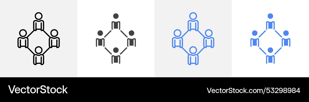 Team icon set use for web ui or app Team icon set use for web ui or app vector image