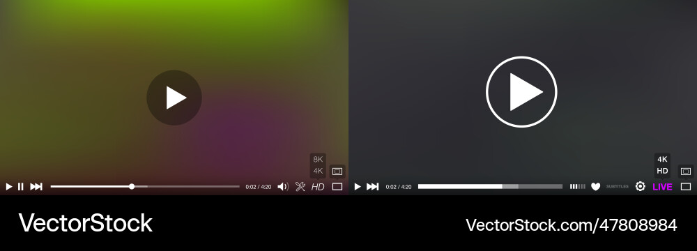 Videoplayer-Fenster mit Menü- und Tastenfeld Videoplayer-Fenster mit Menü- und Tastenfeld vektorbild