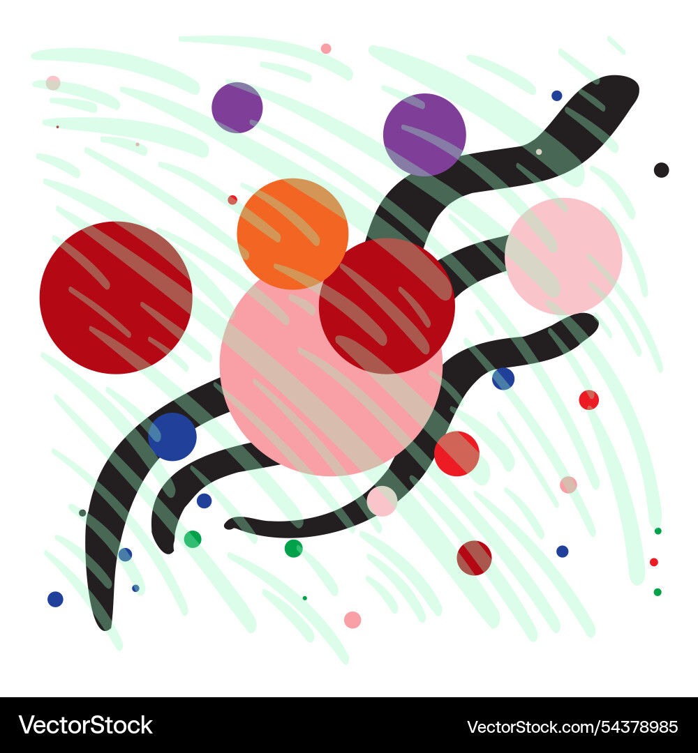 Abstract artwork of swirling lines overlapping Abstract artwork of swirling lines overlapping vector image