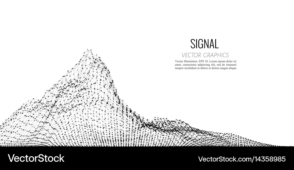 Dynamic Particle Network vector image