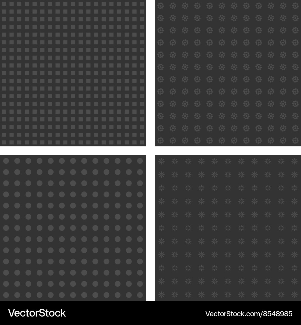 Grey Seamless Dots Pattern Vector Image
