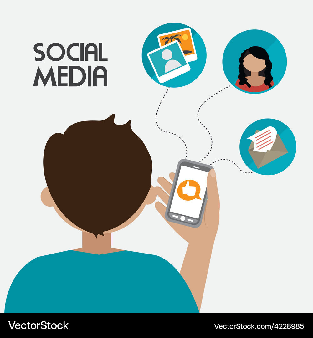 Social media design Vector Image