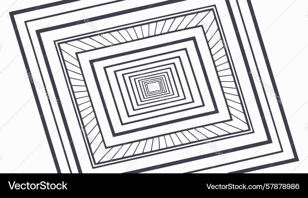 Abstract tunnel optical design generative ai Vector Image