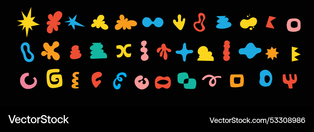 Brutalist shapes for minimal style design Brutalist shapes for minimal style design vector image