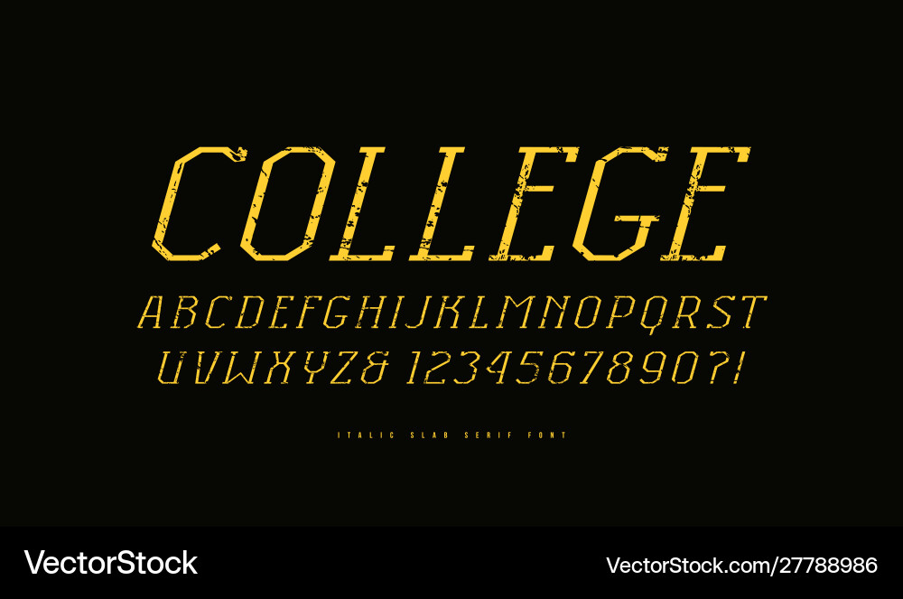 Italic lab serif schriftart im sportstil Italic lab serif schriftart im sportstil vektorbild
