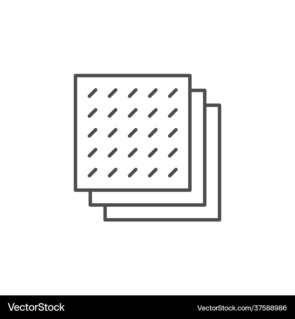 Multilayered structure line outline icon Multilayered structure line outline icon vector image