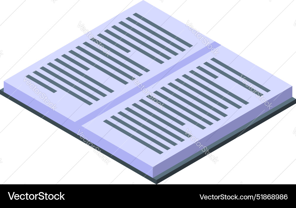 Open book lying down with pages displaying Open book lying down with pages displaying Vector Image