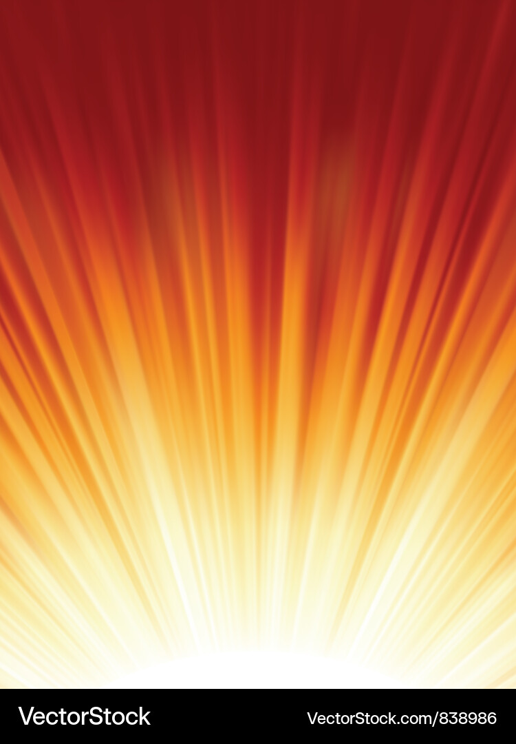 Red luminous rays Vector Image