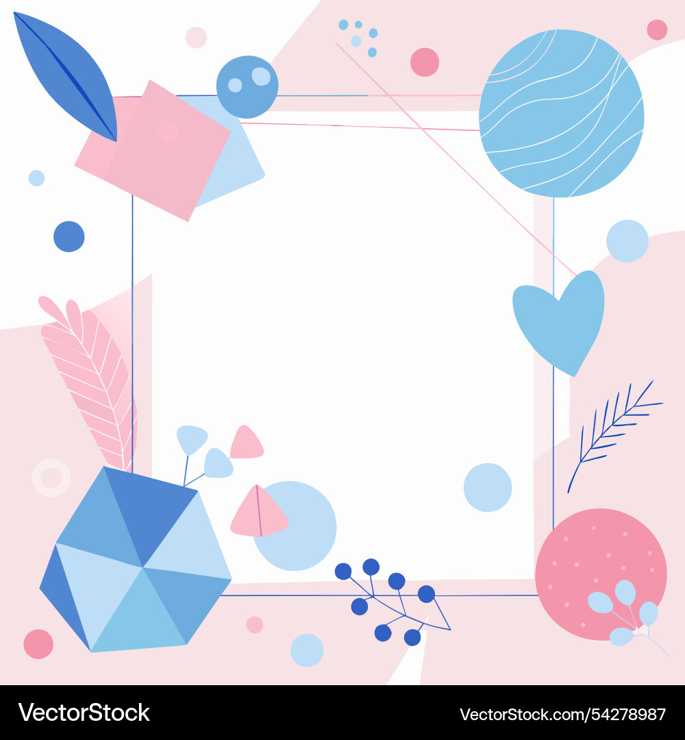 Abstract geometric background featuring a square Abstract geometric background featuring a square vector image