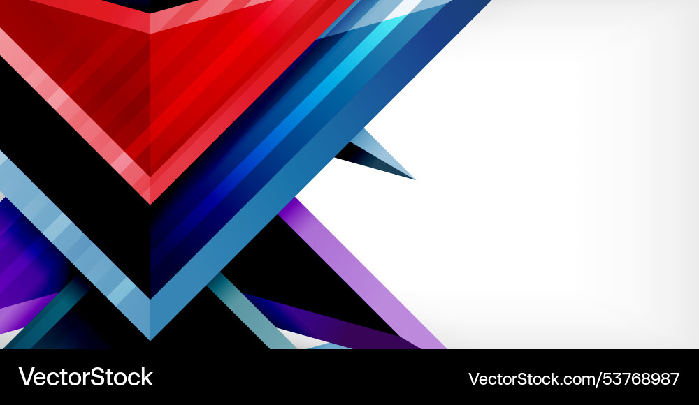 Arrows with 3d effect abstract background Vector Image