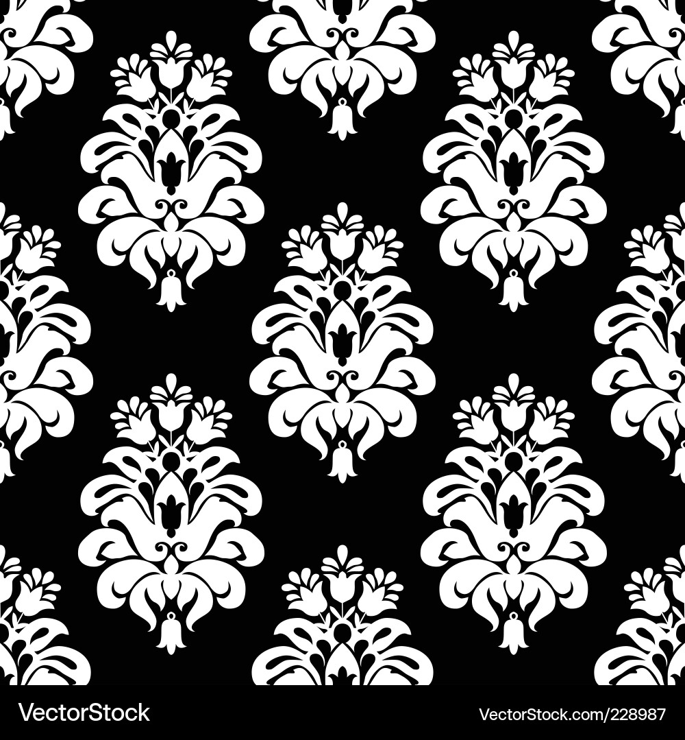 Elegant Damask Pattern vector image