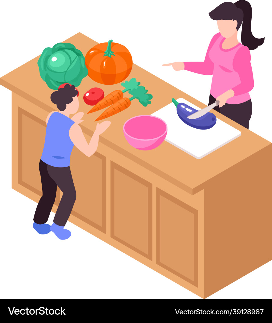 Mum cooking icon Royalty Free Vector Image - VectorStock