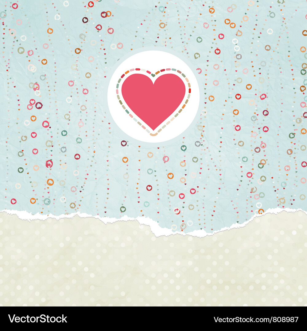 Valentine Hearts Background Vector Image