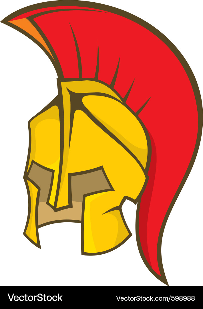 Antike Spartan Helme Vektorbild