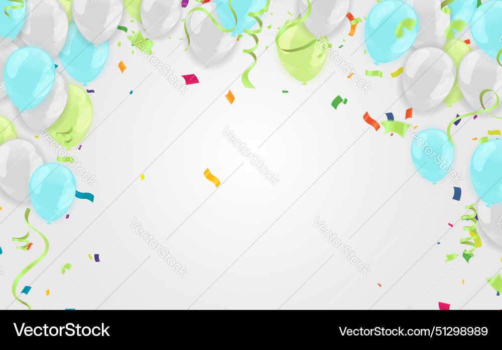 Happy Birthday Hintergrund mit bunten Ballons Happy Birthday Hintergrund mit bunten Ballons vektorbild