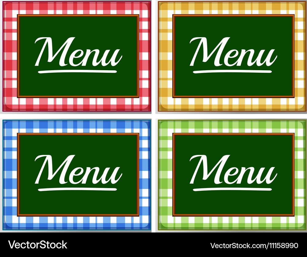 Label design with different colors Vector Image
