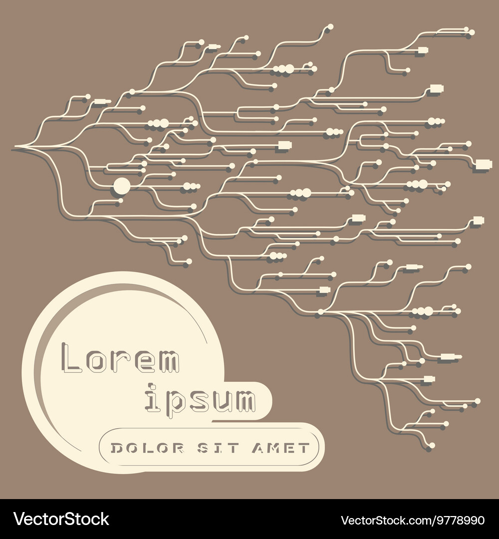 Pattern - a microchip Vector Image