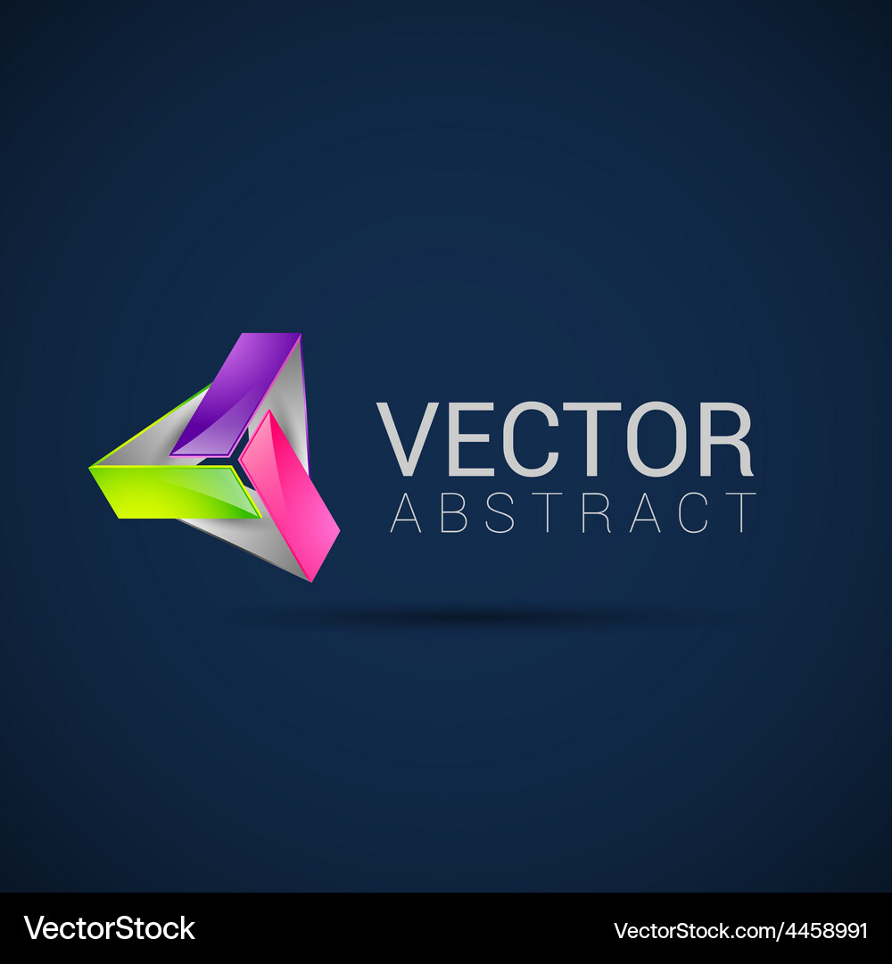 Abstract element shape design icon Vector Image