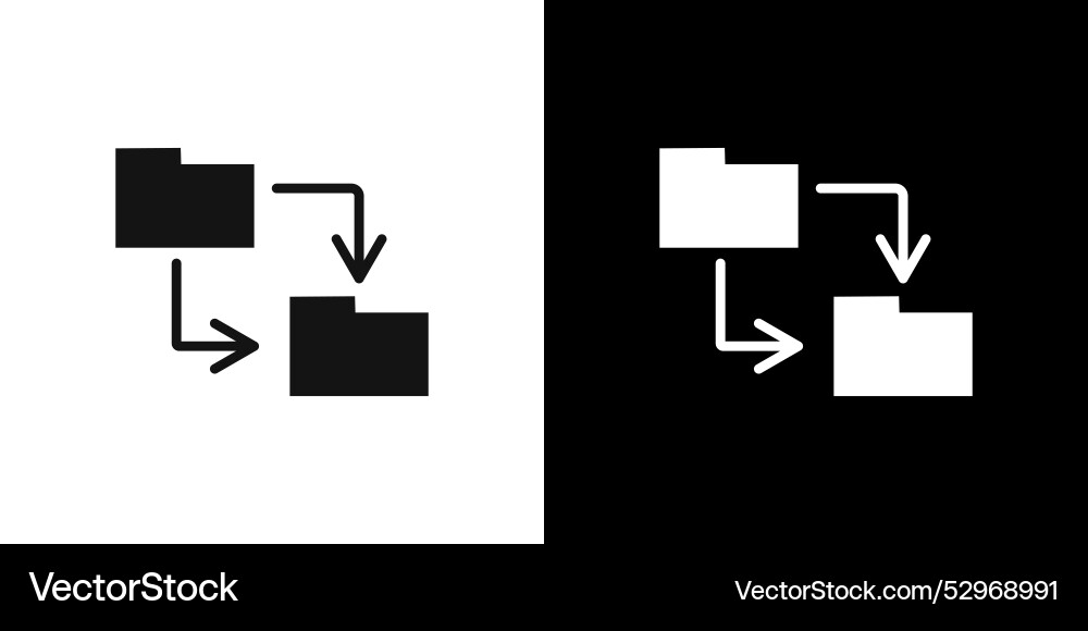 Data synchronization icon flat fill set collection vector image