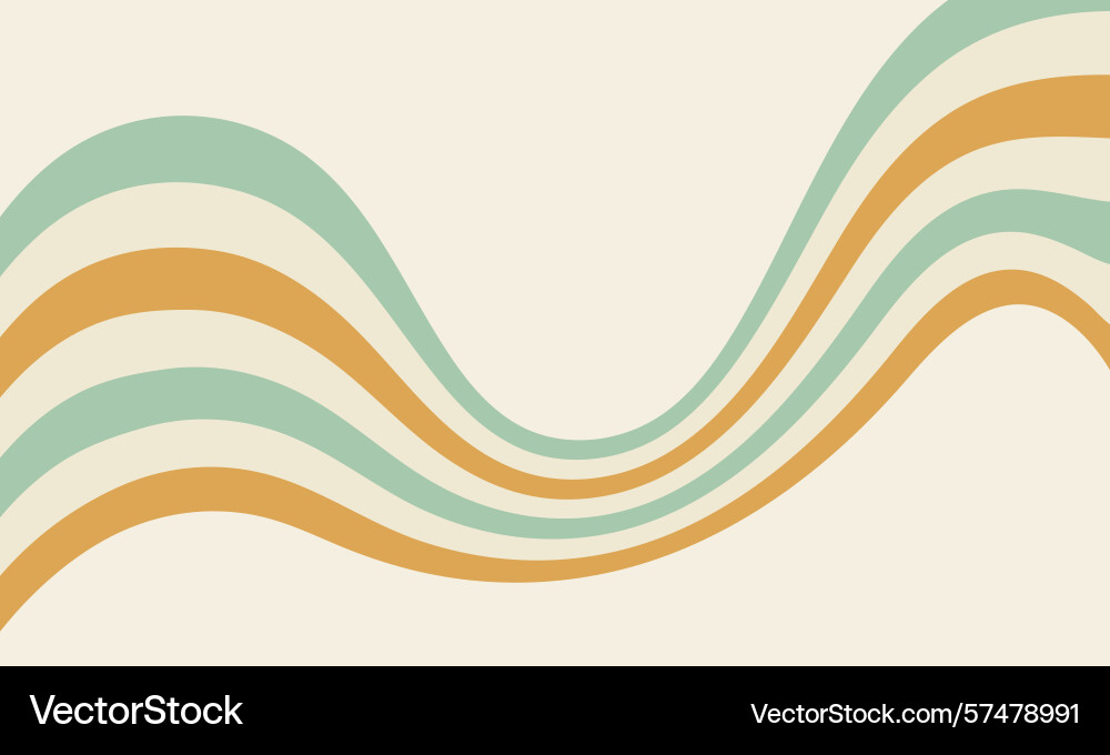 Retro wavy lines background Vector Image