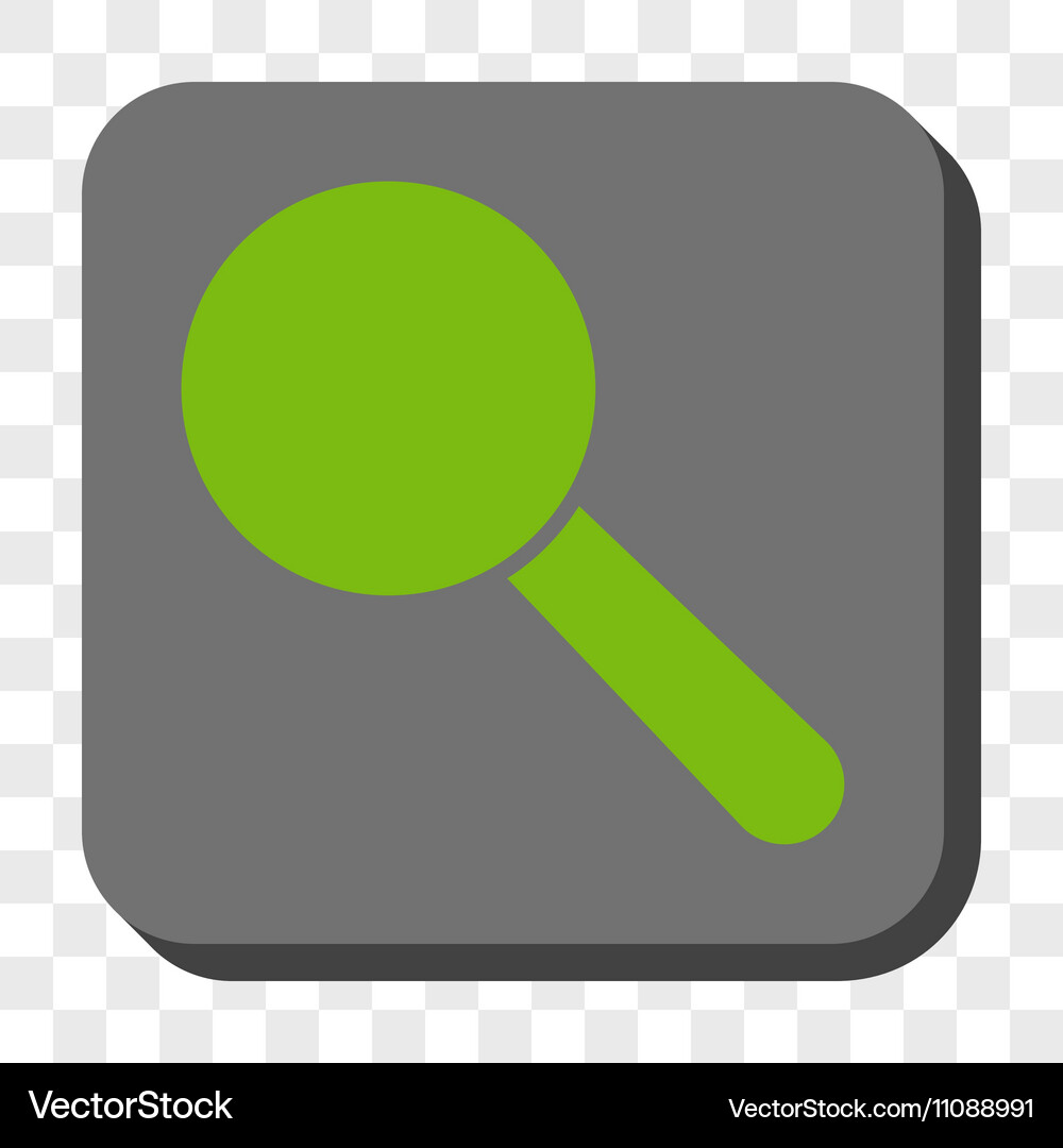 Search tool rounded square button Vector Image