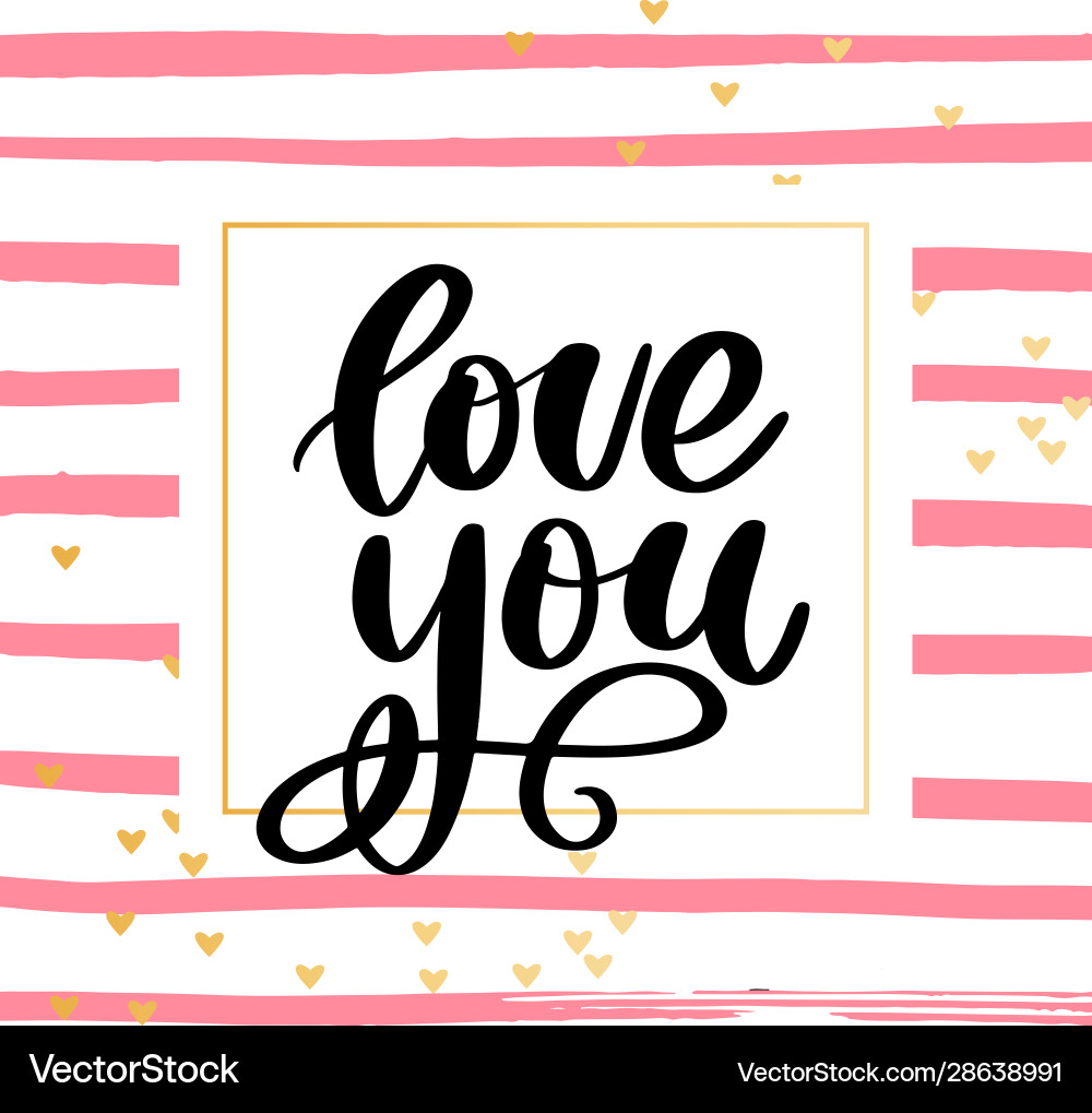Valentine poster card label banner letter slogan Valentine poster card label banner letter slogan vector image