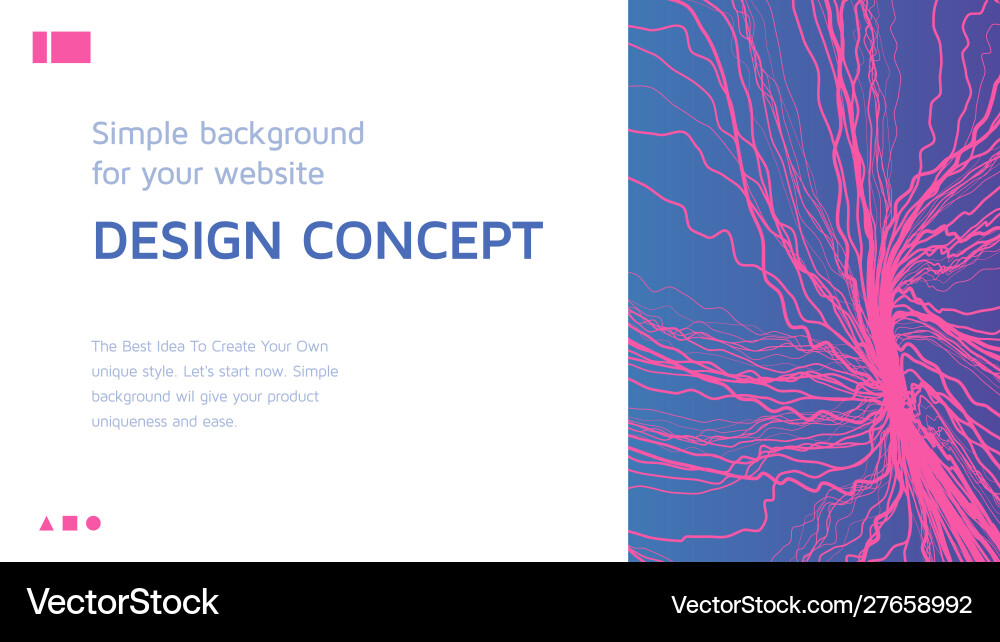Abstract colorful gradient landing page template Abstract colorful gradient landing page template vector image