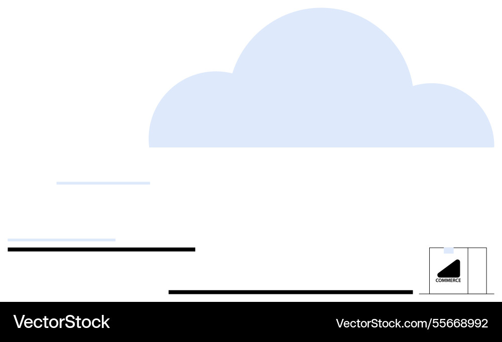 Cloud and speed lines representing digital Cloud and speed lines representing digital vector image