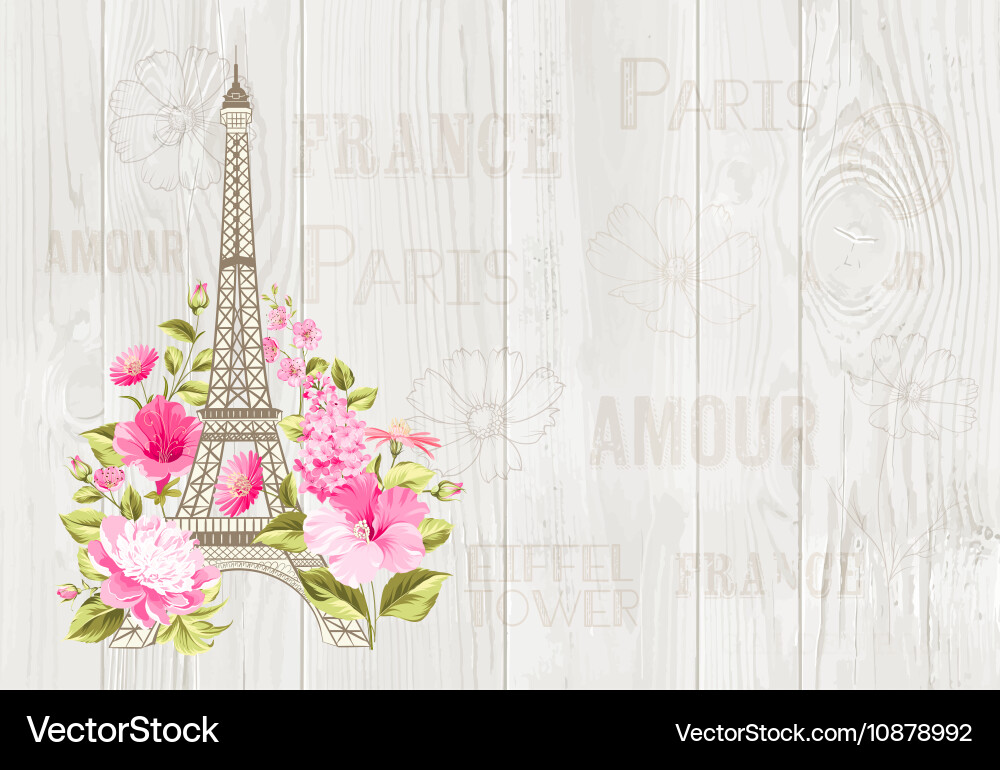 Eiffel tower Vector Image
