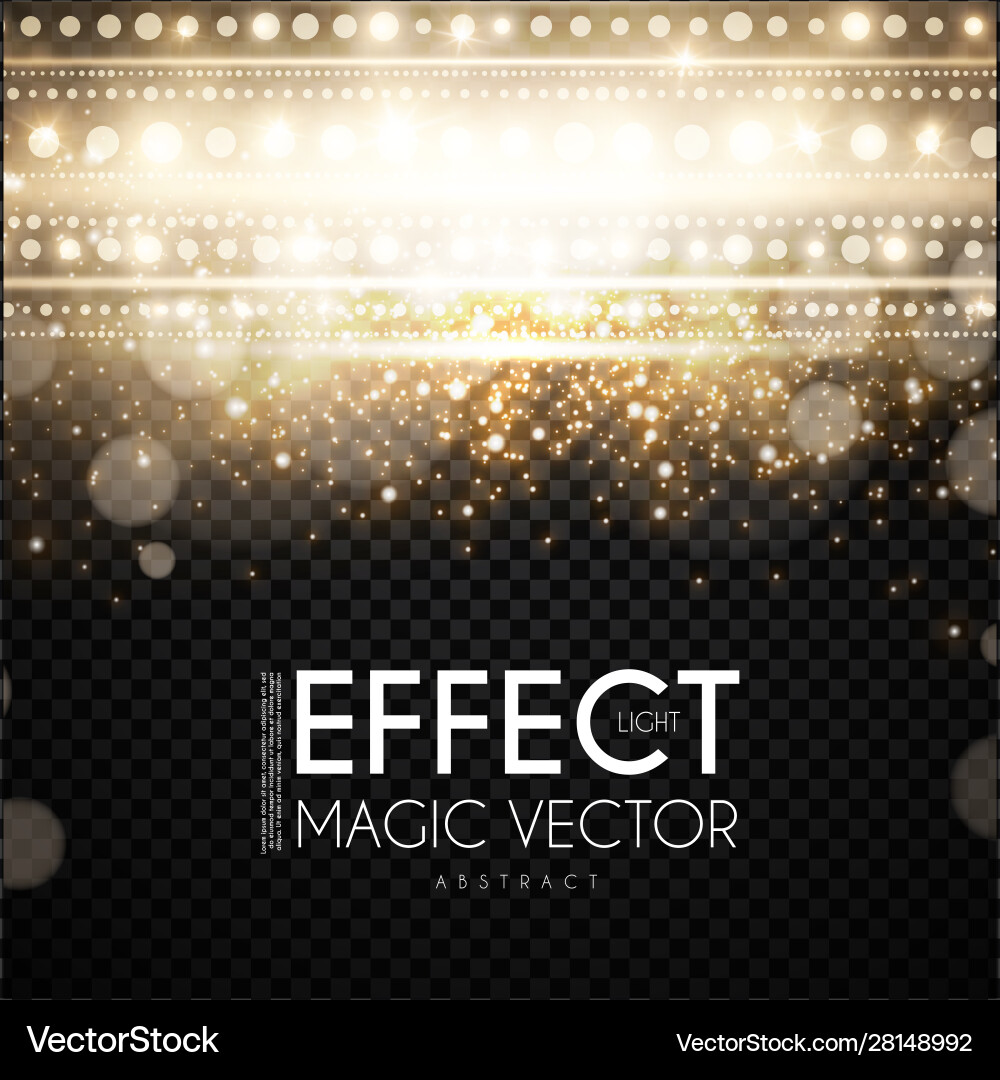 Magic light bokeh and fog effect abstract Magic light bokeh and fog effect abstract vector image