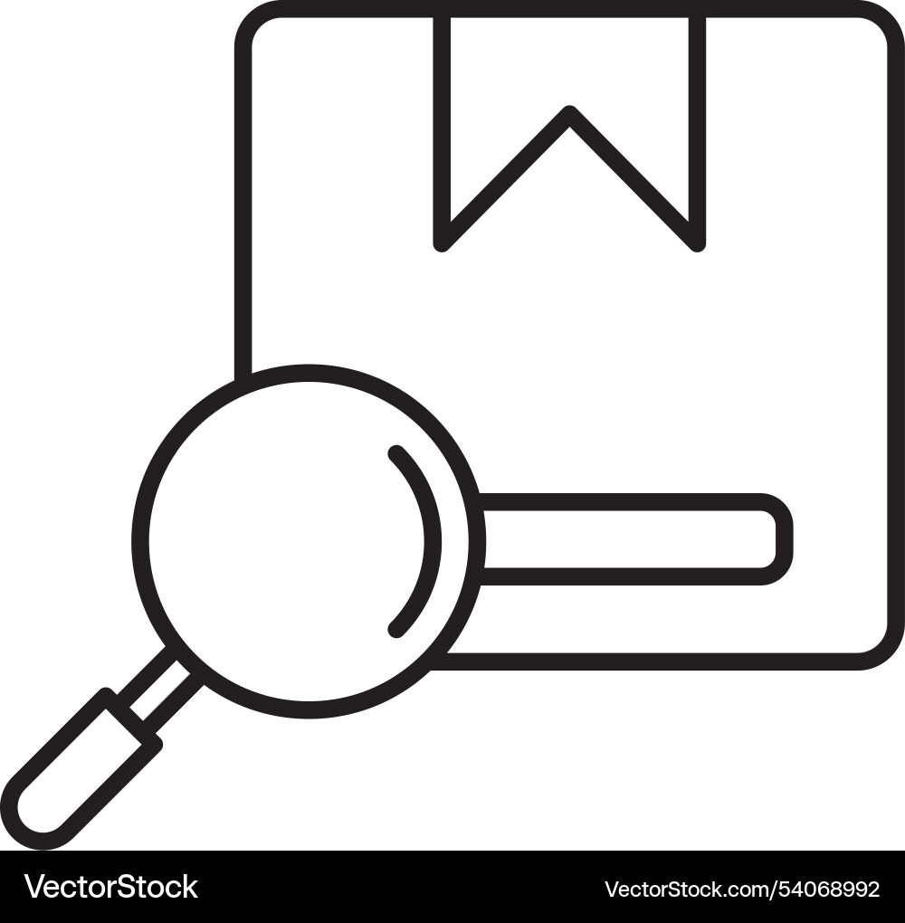 Tracking line icon design vector image