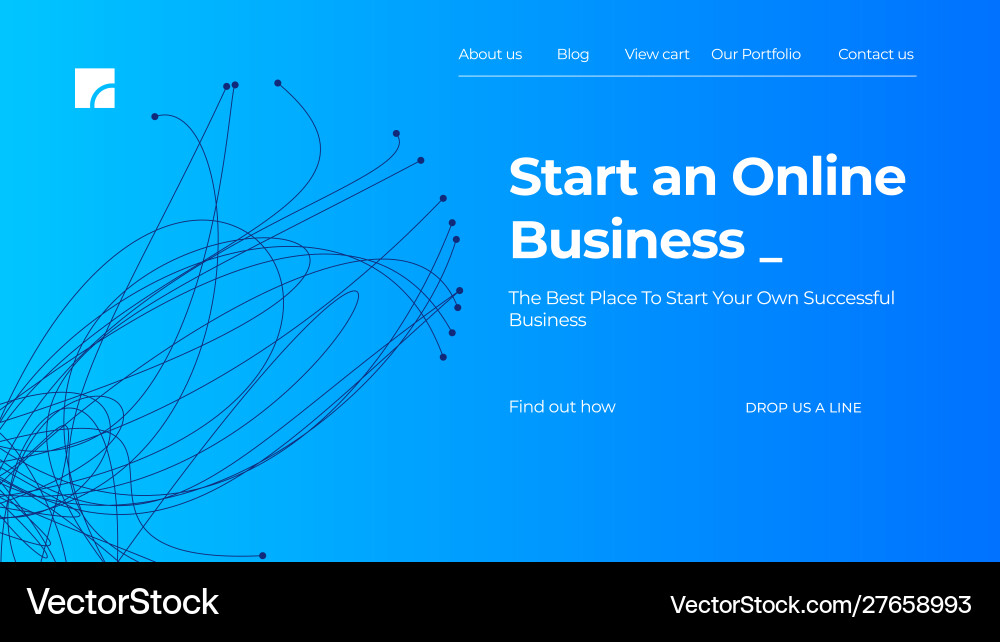 Abstract colorful gradient landing page template Abstract colorful gradient landing page template vector image
