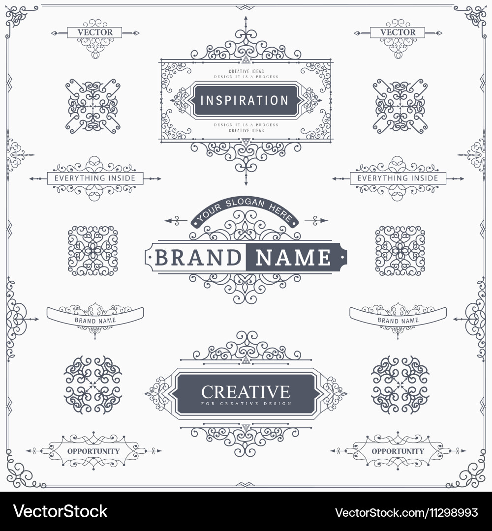 Design elements vector image
