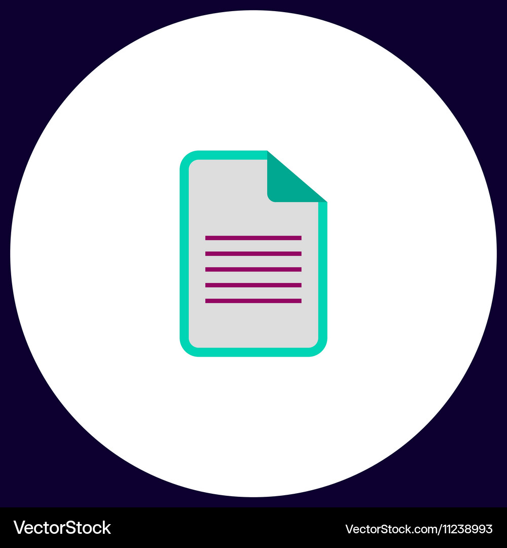 Document computer symbol Document computer symbol Vector Image