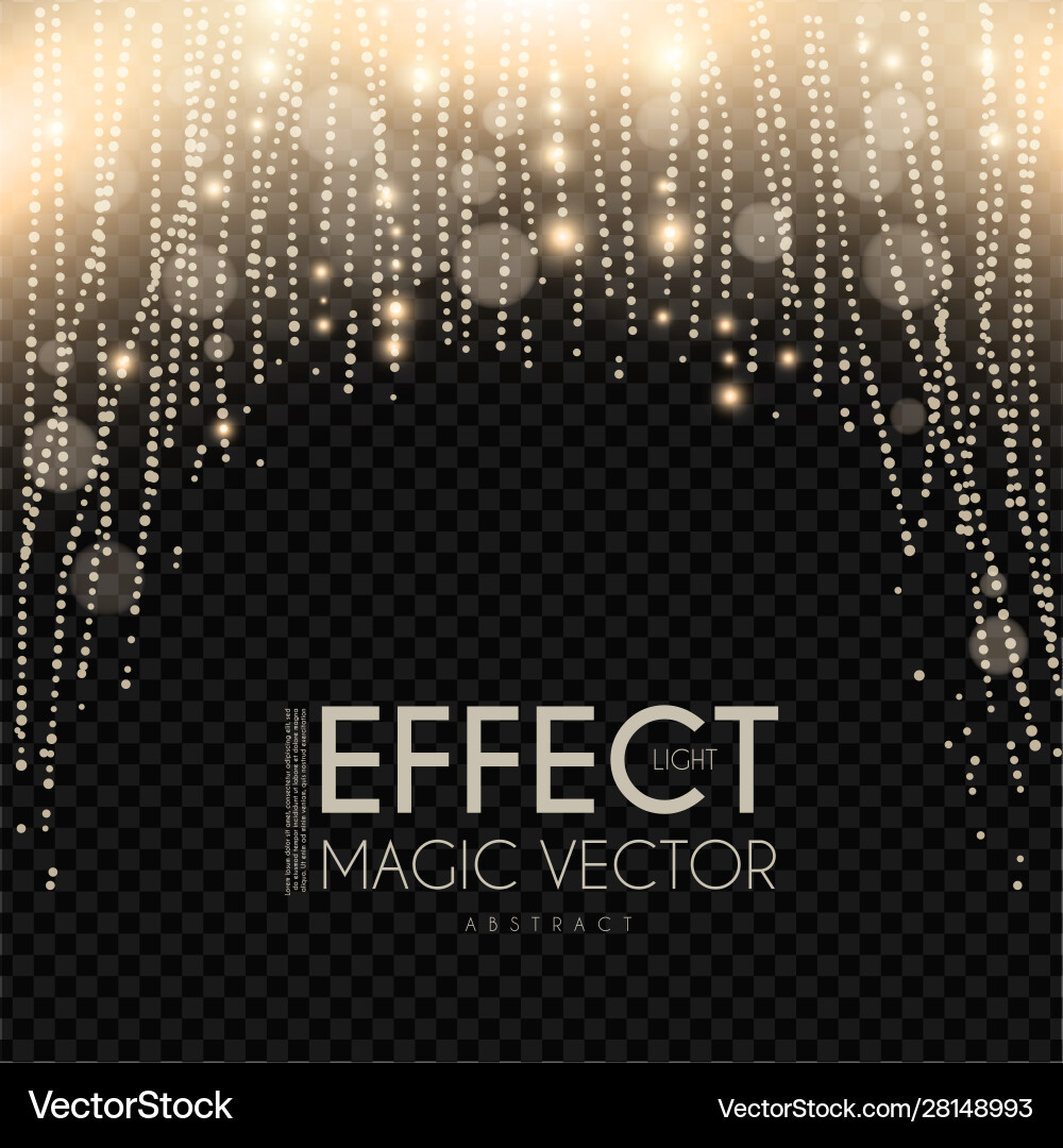 Magic light bokeh and fog effect abstract Magic light bokeh and fog effect abstract vector image